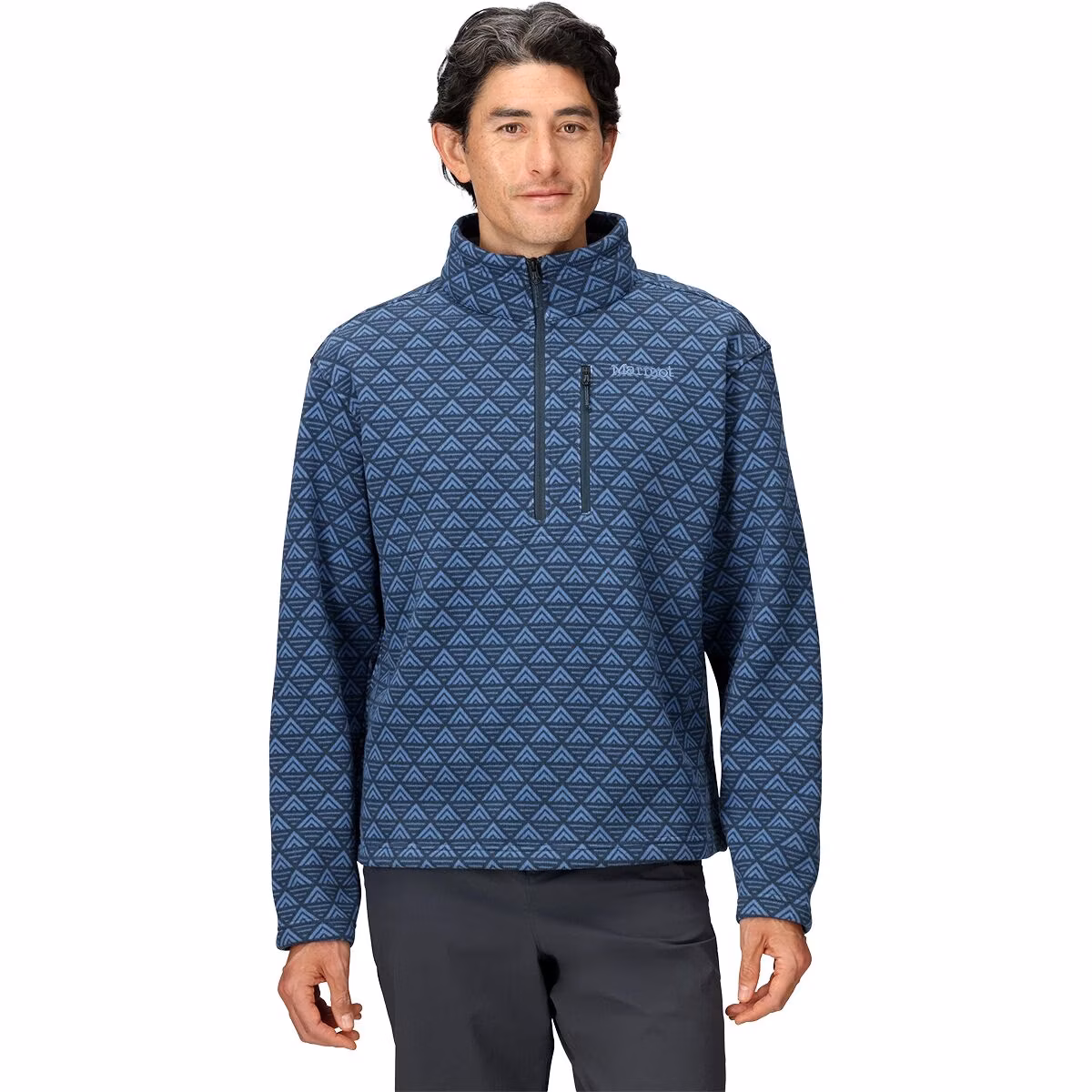 Marmot Marmot Men's Heavyweight Drop Line Printed 1/2-Zip Pullover