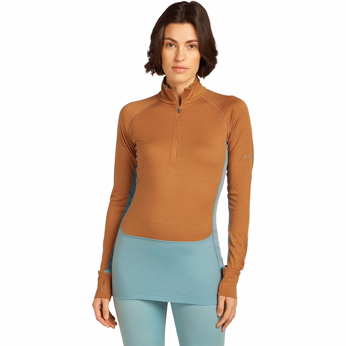 Icebreaker Icebreaker Women's Merino 200 ZoneKnit Long-Sleeve Half-Zip Thermal Base Layer Top