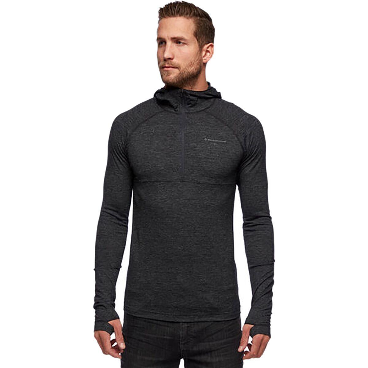 Black Diamond Black Diamond Men's Solution Half-Zip Hooded Baselayer Top