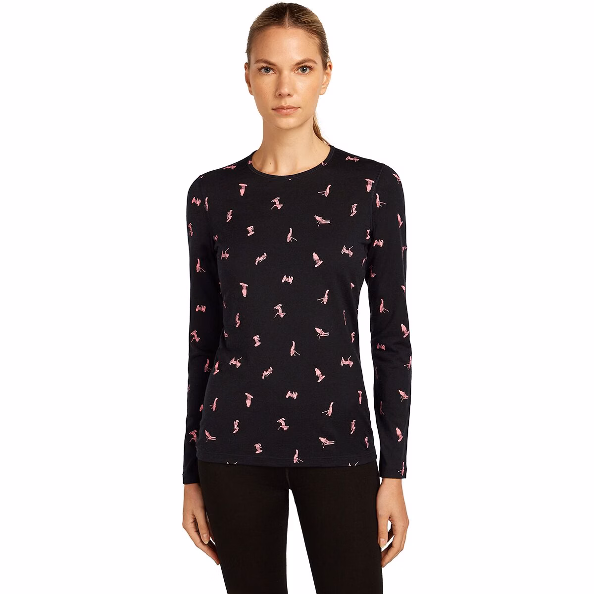 Icebreaker Icebreaker Women's Merino 200 Oasis Long-Sleevev Snow Day Crewe