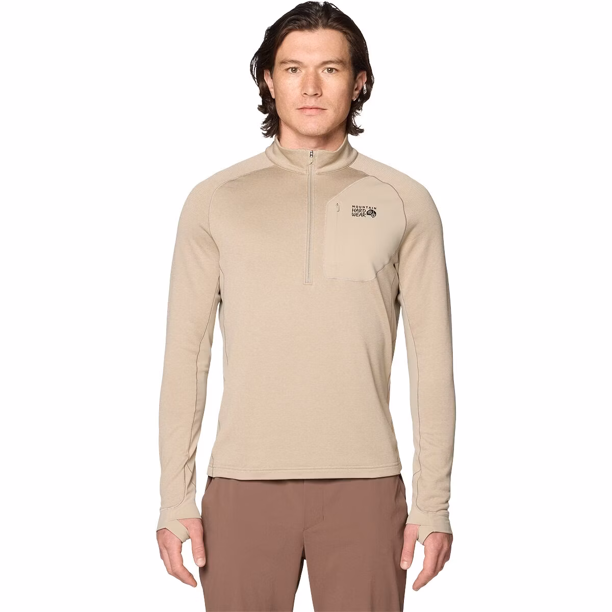 Mountain Hardwear Mountain Hardwear Men's Up First Tech Quarter-Zip Fleece Jacket